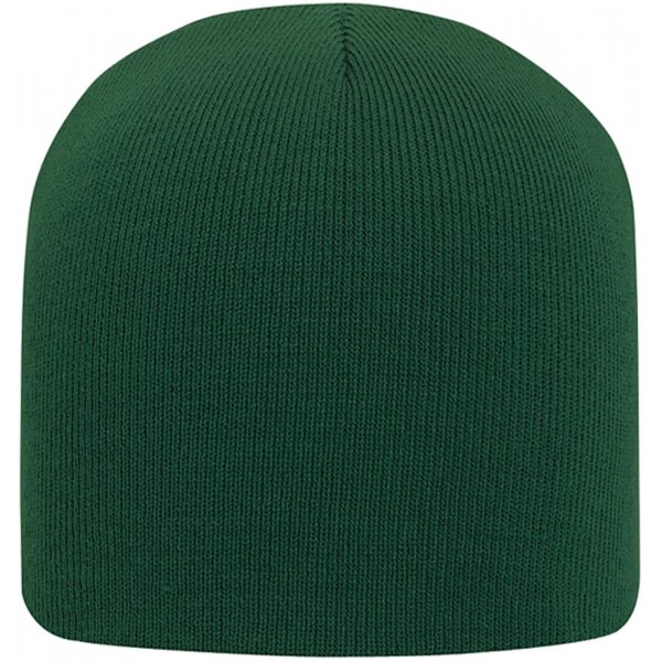 Skullies & Beanies Ultra Soft Acrylic Knit Solid Color Beanies- 8 - Darkgreen - C811U5JS19Z $11.79