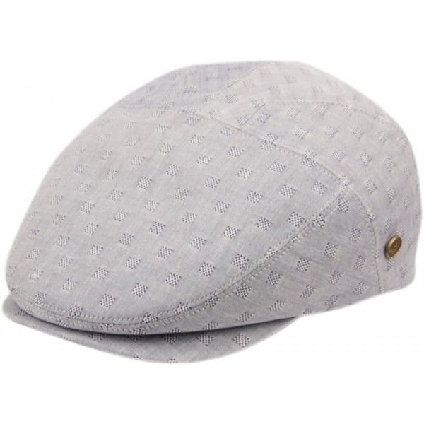 Newsboy Caps Men's Cotton Flat Ivy Caps Summer Newsboy Hats - Blue - CA18D2H4NTE $28.54