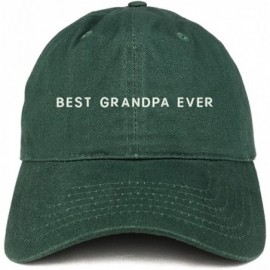 Baseball Caps Best Grandpa Ever Embroidered Soft Cotton Dad Hat - Hunter - C018EYNEKQH $17.39