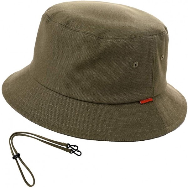 Bucket Hats Packable Bucket for Women Men with String Sun Hat SPF 50 Fishing Summer Beach Travel Cap 56-60cm - Green_00711 - ...