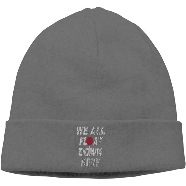 Skullies & Beanies Soft Knitting Hat for Men Women- We All Float Down Here Skull Cap - Deep Heather - CZ18L756USX $10.15
