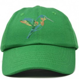 Baseball Caps Hummingbird Hat Baseball Cap Mom Nature Wildlife Birdwatcher Gift - Kelly Green - C118SL6EQNG $17.11