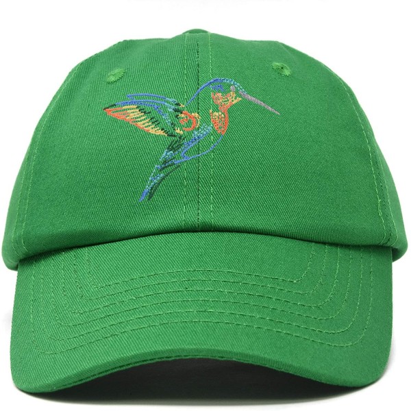 Baseball Caps Hummingbird Hat Baseball Cap Mom Nature Wildlife Birdwatcher Gift - Kelly Green - C118SL6EQNG $17.11