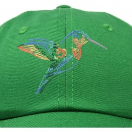 Baseball Caps Hummingbird Hat Baseball Cap Mom Nature Wildlife Birdwatcher Gift - Kelly Green - C118SL6EQNG $17.11