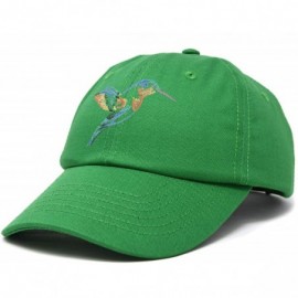 Baseball Caps Hummingbird Hat Baseball Cap Mom Nature Wildlife Birdwatcher Gift - Kelly Green - C118SL6EQNG $17.11