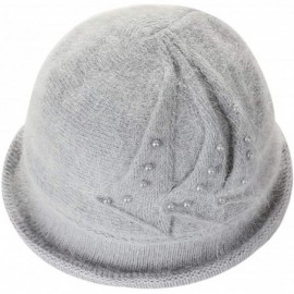 Berets Women Faux Leather Solid Beret French Artist Tam Beanie Hat Cap - 0434 French Grey - CQ18AA39L9X $22.36