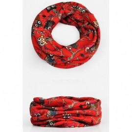 Skullies & Beanies 2 Pack Women's Slouchy Beanies Printing Scarf Cap - 09- Owl Red - C3183OEN67X $12.25