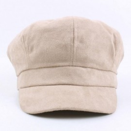 Berets Clearance ️Women Ladies Casual Vintage Octagonal Hat Winter Warmer Berets Hat (Beige) - Beige - CW18H30349O $7.91