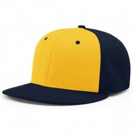 Baseball Caps PTS40 DRYVE R-Flex FIT PTS 40 Baseball HAT Ball Cap - Gold/Navy - CS186XQOIRC $20.03