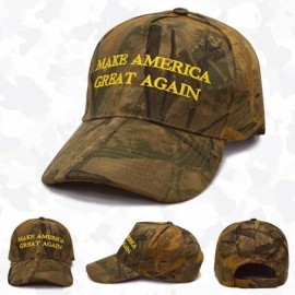 Baseball Caps Camo Style Trump Hat 2020 Campaign Hat Make America Great Again - Green - CT18QNAHQ87 $7.34