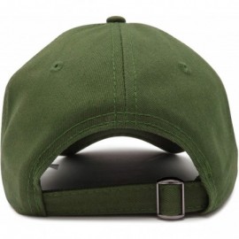 Baseball Caps Smile Baseball Cap Smiling Face Happy Dad Hat Men Women Teens - Olive - CE18SIRXZM2 $10.82