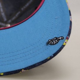 Baseball Caps Pamoa Pmcf620 Fish Pattern Snapback Caps - Navy - CS124HUQJSH $17.71