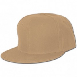 Baseball Caps Blank Baseball Hat - Khaki - CF112BY30VL $8.59