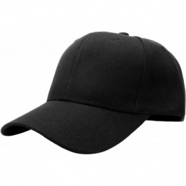 Baseball Caps 2pcs Baseball Cap for Men Women Adjustable Size Perfect for Outdoor Activities - Black/Pink - CO195D706X2 $11.37