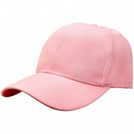 Baseball Caps 2pcs Baseball Cap for Men Women Adjustable Size Perfect for Outdoor Activities - Black/Pink - CO195D706X2 $11.37