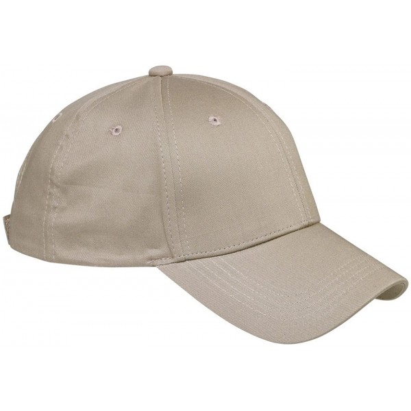 Baseball Caps 6-Panel Structured Twill Cap (BX020) - Khaki - CS115S2H6TF $6.47