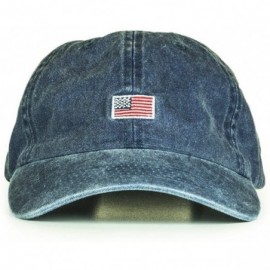 Baseball Caps USA Cotton Dad Hat Adjustable Polo Style- Low Profile - Unstructured Baseball Cap - Denim - CX183X8LNS6 $29.26