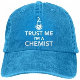 Baseball Caps Unisex Baseball Cap Denim Fabric Hat Trust Me I'm A Chemist Adjustable Snapback Topee - Royalblue - CF18KS534AG...