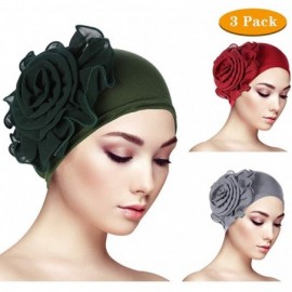 Skullies & Beanies Turban Flower Stretchy Vintage - C418UWSY5XC $10.70