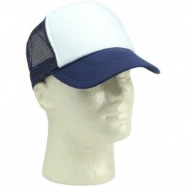 Baseball Caps 2 Packs Baseball Caps Blank Trucker Hats Summer Mesh Cap Flat Bill or Chambray Hats (2 for Price of 1) - CZ17YT...