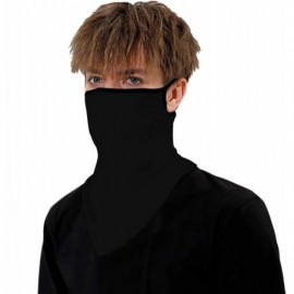 Balaclavas 2PCS Seamless Bandanas Scarf Face Cover UV Ear Loops Neck Gaiter Women Men - Black - C9198C6644A $15.67