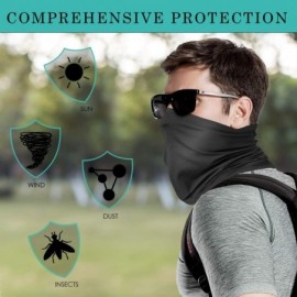 Balaclavas Face Neck Gaiter Summer Cooling Neck Cover Bandana Scarf for Hot Weather Sun UV Protection - 2-black&blue - CS18X5...