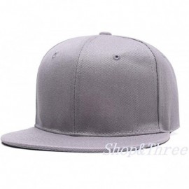 Baseball Caps Custom Embroidered Baseball Cap Personalized Snapback Mesh Hat Trucker Dad Hat - Hiphop Grey - CT18HLDGH0S $20.42