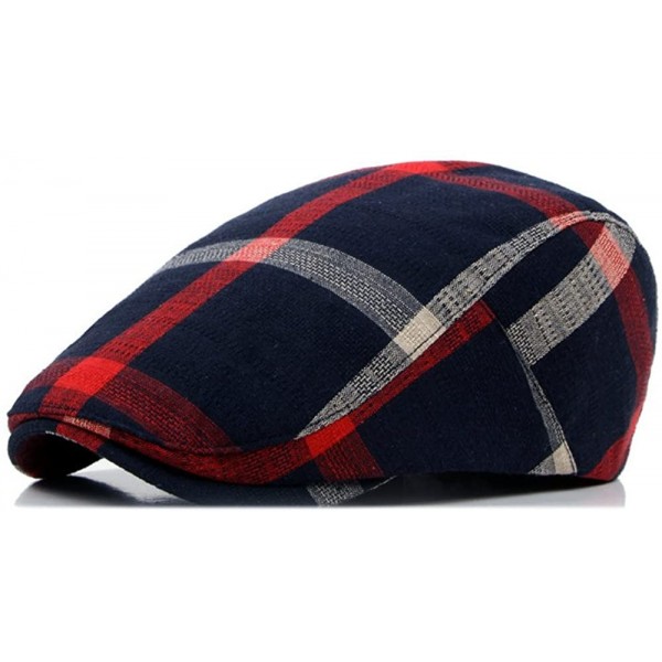 Newsboy Caps Unisex Trendy Vintage Unique Wool Cotton Newsboy Cap Hunting Hat Beret Flat Cap - Patchwork - CR187NWYCQS $13.70