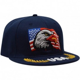 Baseball Caps 3D Embroidery Dad Hat Patriotic Eagle American Flag Adjustable Baseball Cap Classic Strapback Cap - C218S2Y69U2...