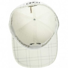 Baseball Caps Men's Flexfit Cap with Emboidery - White/Black - CJ12N0HJKN4 $19.15