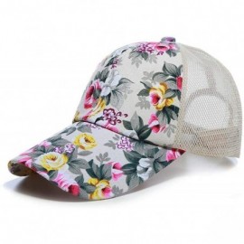 Baseball Caps Unisex Casual Floral Headwear Stretchy Soft Hats Comfort Baseball Cap Baseball Caps - Beige - CQ18QQN9UR2 $27.05