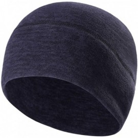 Skullies & Beanies Beanie Cap Fleece Watch Hats for Men Winter Soft Warm Skull Caps for Women for Jogging- Cycling - Navy Blu...