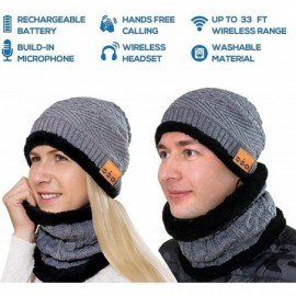 Skullies & Beanies Upgraded Bluetooth Beanie Hat- Unisex Headphones V4.2 Soft Solid Wireless Earphone Winter Outdoor Sports K...