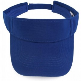 Visors Plain Men Women Sport Headband Sun Visor Adjustable Athletic Sportswear Runing Outdoor Hat Cap - Blue - CG18QMTL8Z0 $9.95