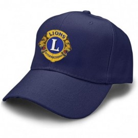 Baseball Caps Lions Clubs Unisex Peaked Caps Baseball Cap Classic Adjustable Casquette Flat Hats - Navy - CH18USN3HTL $14.46