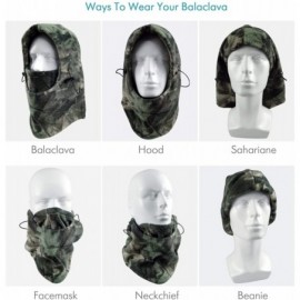 Balaclavas Camo Balaclava Ski Face Mask- Camoflauge Neck Warmer- Hunting Gear and Accessories for Men - A Camo Green - CV11QH...