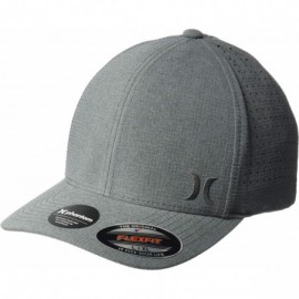 Baseball Caps Men's Phantom Ripstop Curved Bill Baseball Cap - Black Heather/Black - CM18HOW4WUM $42.28