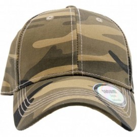 Baseball Caps Plain Baseball Cap with Metal Button for Unisex Adult - Camouflage 2 - C31825DAEIY $11.16