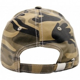 Baseball Caps Plain Baseball Cap with Metal Button for Unisex Adult - Camouflage 2 - C31825DAEIY $11.16