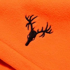 Skullies & Beanies Men's Camo 4-Way Fleece Beanie - Blaze Orange Outdoor Hunting Camouflage - CA12GWNPV59 $14.41