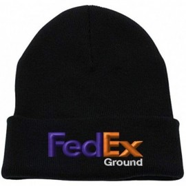 Skullies & Beanies iD Ground Purple Orange Winter Long Cuffed Knit Hat Beanie Cap - Black - CA180D9NN46 $35.14