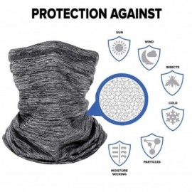 Balaclavas Face Mask Bandanas-UV Protection Neck Gaiter Face Scarf Face Mask 12+ Ways to Wears - Gray - CW18OYYDNAL $10.31