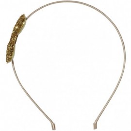 Headbands "Isabelle" Glitter Bow Headband - Gold - C812CLYQJPT $12.30