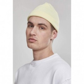 Skullies & Beanies Heavyweight Knitted Beanie- Unisex- 1500KC - Powderyellow - C118EXQUYUL $22.45