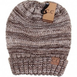 Skullies & Beanies Hatsandscarf Exclusives Unisex Beanie Oversized Slouchy Cable Knit Beanie (HAT-100) - Brown - CM18S5R33A2 ...