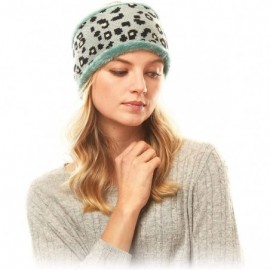 Cold Weather Headbands Me Plus Women Winter Soft Leopard Pattern Fleece Lining Headwrap Headband Ear Warmer - Leopard Print -...