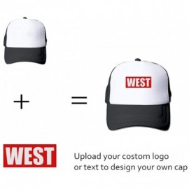 Baseball Caps Customize Your Own Design Text Photos Logo Adjustable Hat Hiphop Hat Baseball Cap - Red-white - CM18L85UDDT $10.31