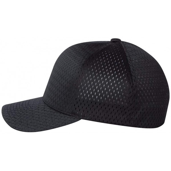 Baseball Caps Athletic Mesh Cap - 6777 - Black - CJ11H7ODJZR $9.13