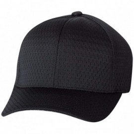 Baseball Caps Athletic Mesh Cap - 6777 - Black - CJ11H7ODJZR $9.13