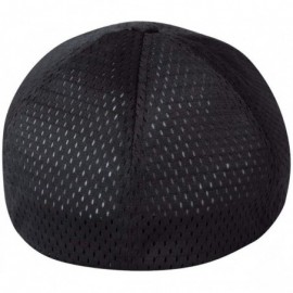 Baseball Caps Athletic Mesh Cap - 6777 - Black - CJ11H7ODJZR $9.13